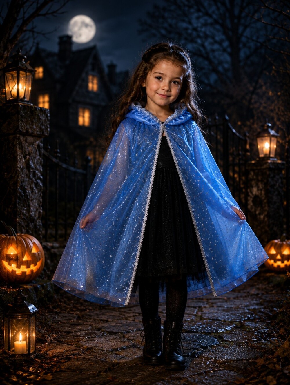 Girls' Sparkle Elsa's Cape from Frozen